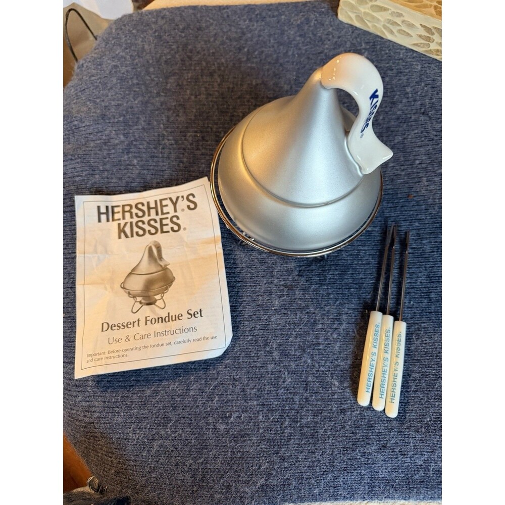 Hershey's Kisses Dessert Fondue Set Chocolate Melting Pot 2005